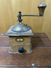 Macinacaffe Legno Tre Spade Vintage Originale inizi del 1900 antico macina caffè