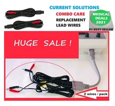 REPLACEMENT ELECTRODE LEAD WIRES for CURRENT SOLUTIONS ComboCare UNIT (2/PACK)