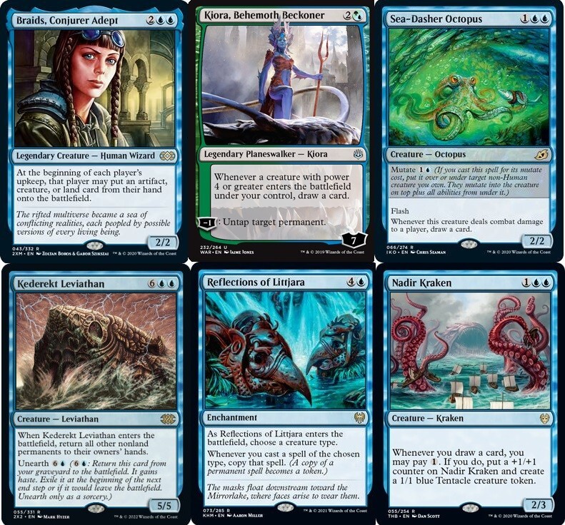Kraken Sea Monster Tribal Commander EDH Deck - Braids, - MTG Magic