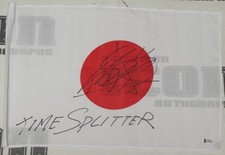 Kushida Signed 12x18 Japanese Flag BAS Beckett COA New Japan Pro Wrestling Auto