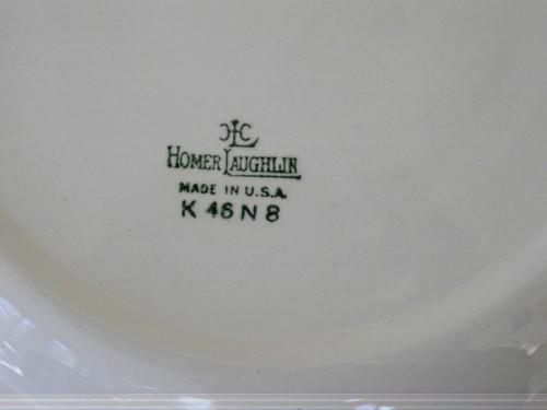 Vintage Homer Laughlin rosa & gelbe Rosen 8" Suppenschüsseln K 46 N8 ~ 4er Set ~ - Bild 9 von 12