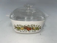 Vintage Corning Ware Spice Of Life Le Persil La Sauge A-1 1/2 B w/ Lid Excellent