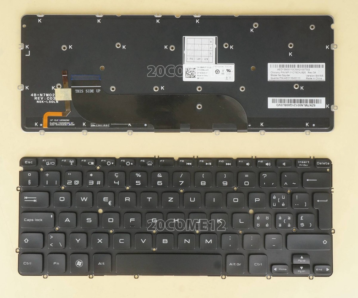 New For DELL XPS 13 9333 L321X L322X Ultrabook Keyboard Backlit