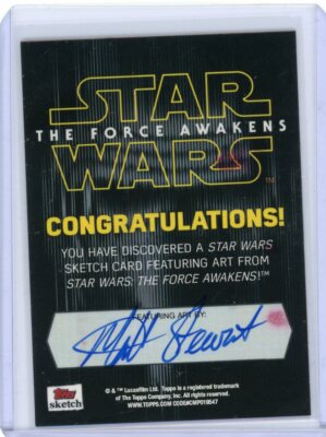 Star Wars The Force Awakens Storm Trooper Sketch Card #1/1
