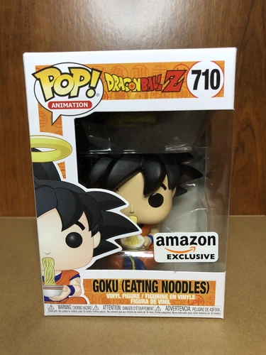 Funko Pop! Fideos para comer Goku de animación Dragon Ball Z #710 exclusivos de Amazon