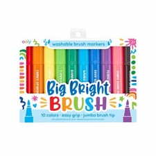 Ooly Markers   Big Bright Brush Markers Age 3 04847