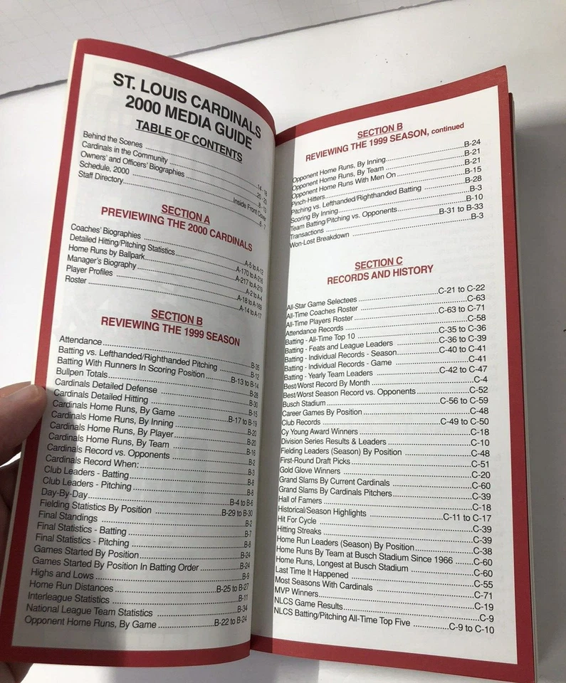 Guía de medios de los Cardenales de San Luis 2000 - Mark McGwire, Jim Edmunds - NLCS - MLB Foto 4 de 4