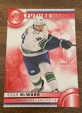 2023-24 UD SP Authentic Hockey Cole McWard Red Limited Future Watch #167 Canucks