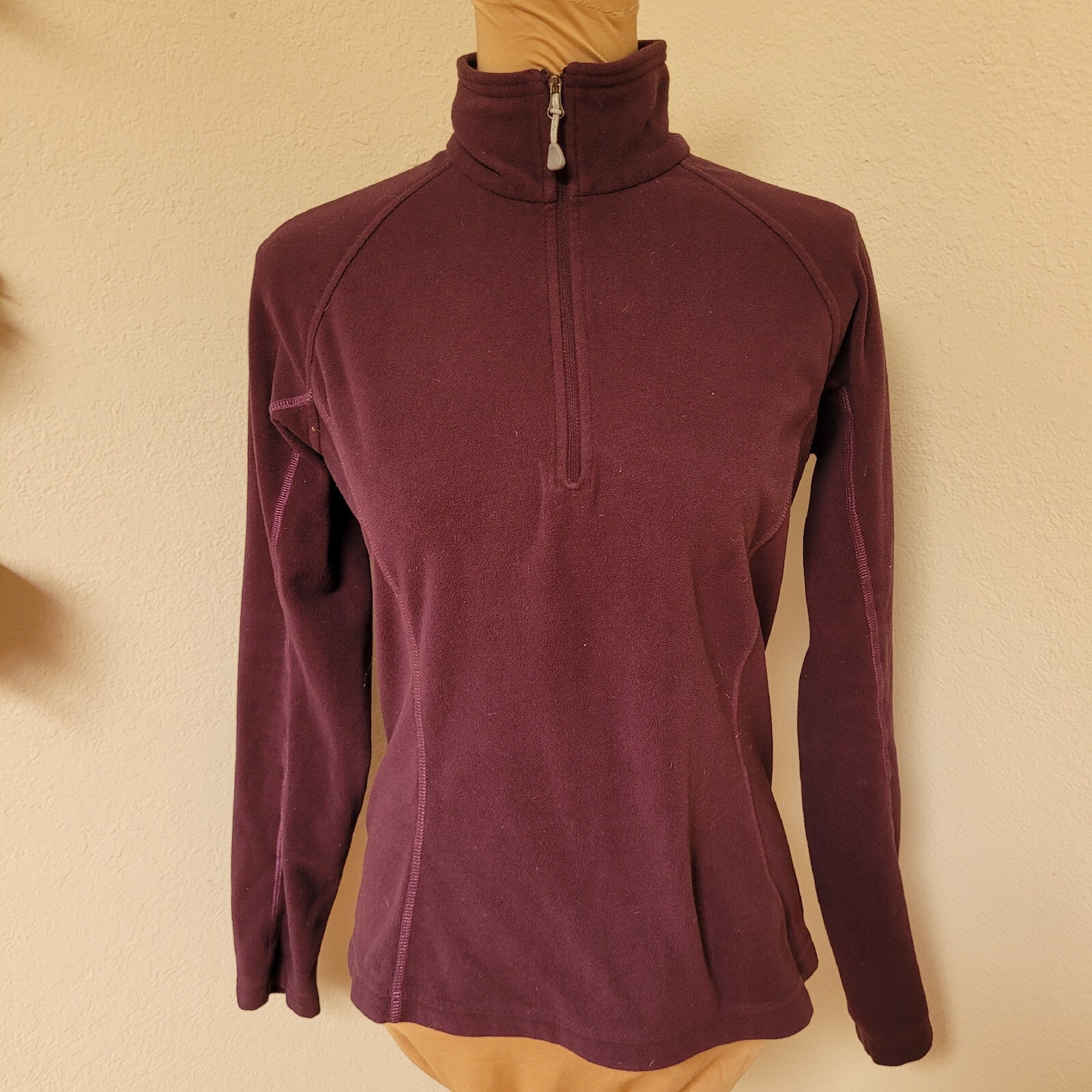 Haut Nils Sportswear Taille S, Col Cheminée, Demi-zip, Imprimé Léopard - Parfait Pour Le Layering
