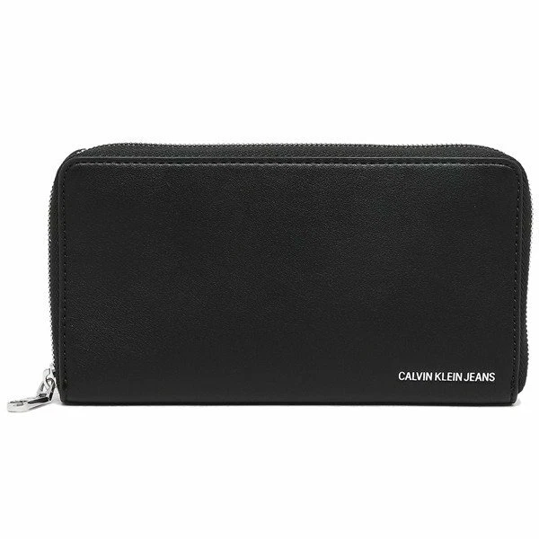 Calvin Klein Jeans edição limitada caixa de presente logotipo esculpido em relevo carteira com zíper GG - Imagem 4 de 4