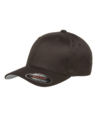 FLEXFIT Original Twill Fitted CLASSIC Hat Plain Blank 6-Panel Cap S/M L/XL XXL