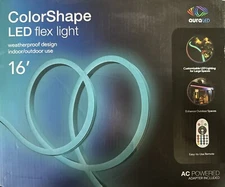 Tzumi Aura Color Shape 16ft Plug-in Color Changing Light LED Rope Light W/Remote