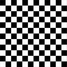 12x12 Black and White Checkered Hobby Cutter Vinyl Sheet Sticker Square Pattern