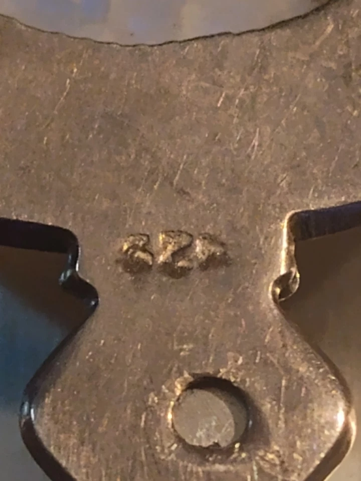 纯银 925 天然月光石椭圆形吊坠 带其他宝石 — 第 4/4 张图片