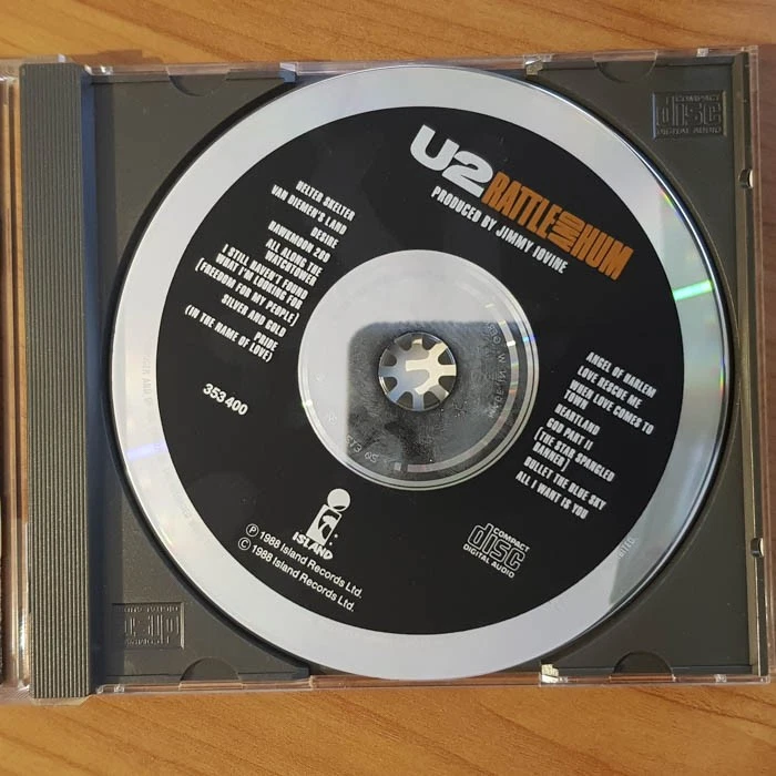 U2 rattle and hum FULL SILVER PDO WGER EX/EX (CD Album, Pop, Island) - Bild 3 von 4