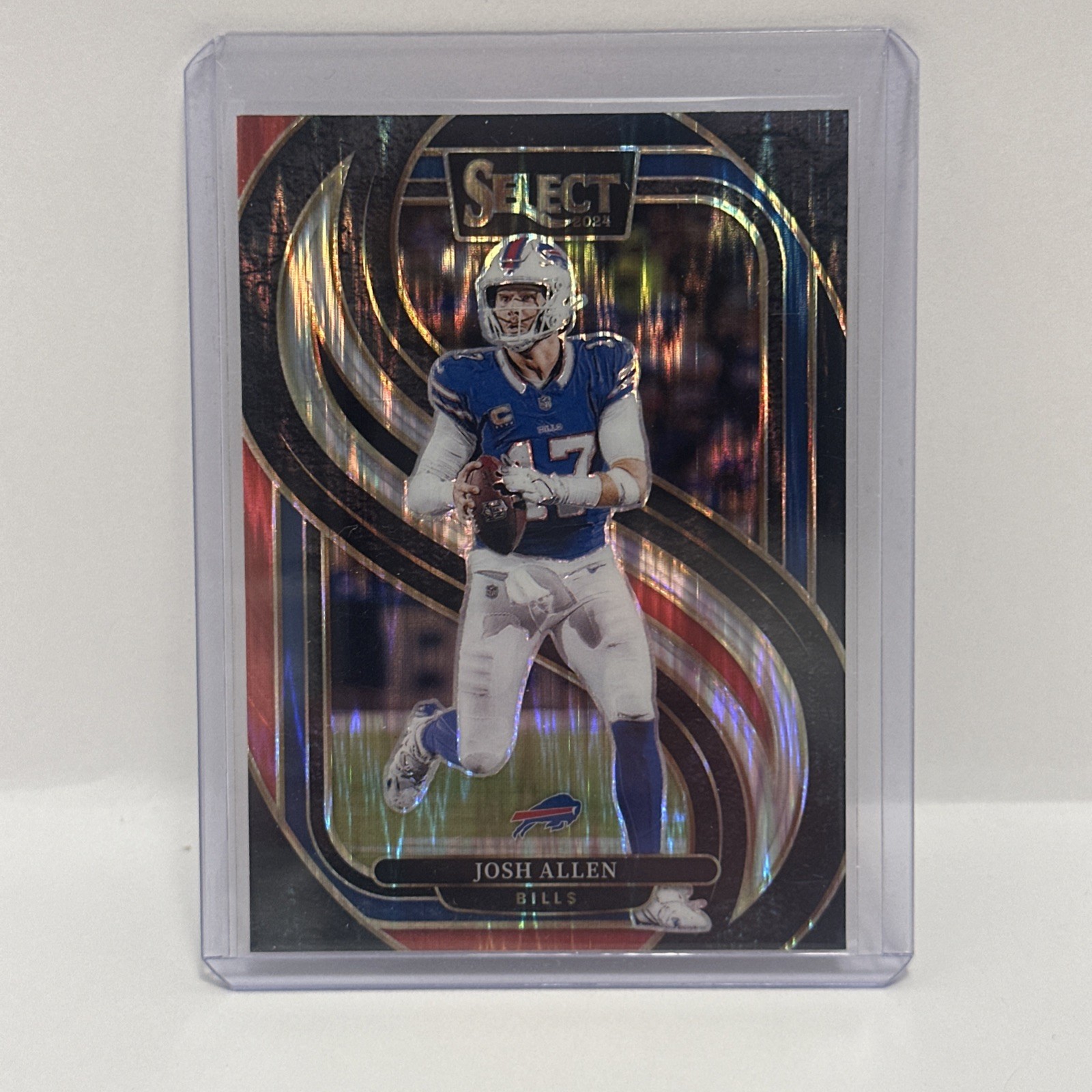 2024 Panini Select - Premier Level Josh Allen #122 Black & Red Shock Prizm