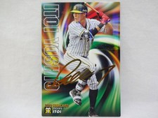 2019 Calbee STARCARD Gold Sign Parallel S-23 Hanshin Tigers 7 Yoshio Itoi