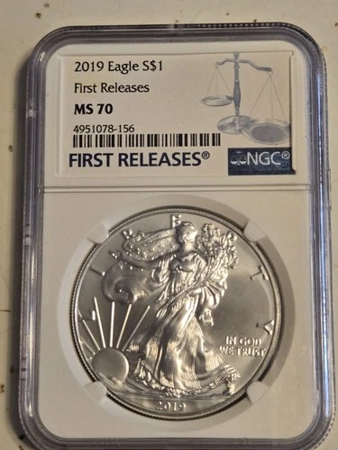 2019 American Silver Eagle — photo from the most recent tracked eBay sale
