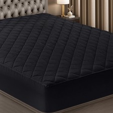 Quilted Elastic Mattress Protector Pad, Stretch-Fit Mattress Cover