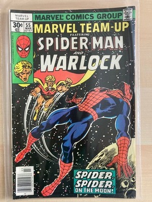 Marvel Team-Up ft Spider-Man, US, Nr 55 von 1977, Z 2 Stempel Antiquariat S. 1