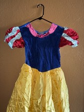 Girls Snow White Theme Costume Dress in Blue Yellow Red - Dress Style