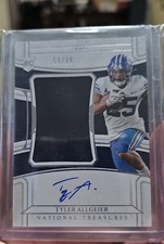 2022 Panini National Treasures Tyler Allgeier Collegiate Materials Signatures...