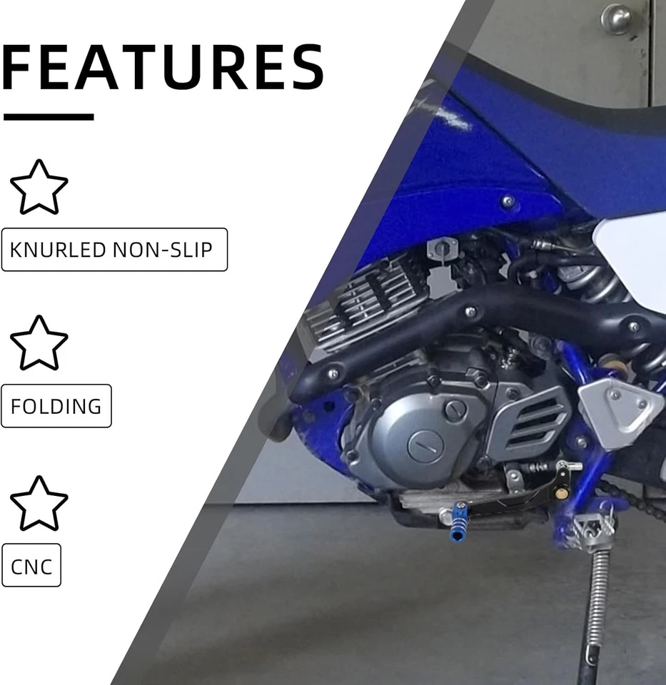 Palanca de cambios plegable apta para YAMAHA TTR125 TTR125LE 2011-2025 TTR125E 2005-2008 Foto 4 de 4