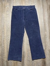 Vintage 70s Levi  s 517 Corduroy Flared Pants Measures 34x28 Talon Zip Made USA