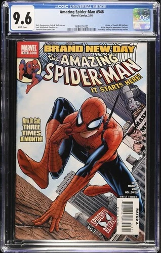 Amazing Spider-Man #546 CGC 9.6 Marvel 2008 Steve McNIven 1st Full Mr. Negative