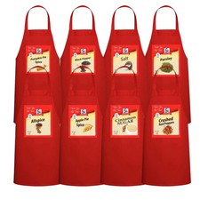 Red Spice Girl Group Halloween Aprons Costumes For Women NWT