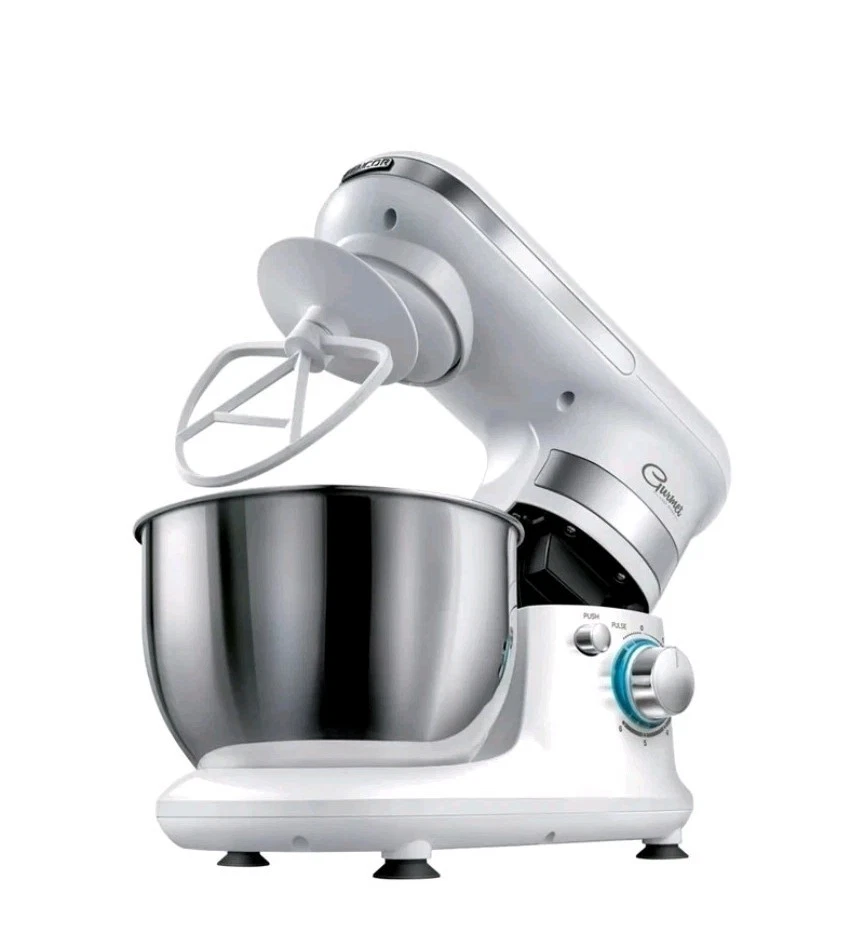 Sencor 4.2 Quart 6 Speed Food Mixer with Stainless Steel Bowl And 3 Attachments - Image 2 of 4