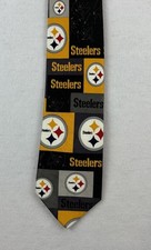 Pittsburgh Steelers NFL Necktie All Over Print 2002 Block And Play Ralph Marlin