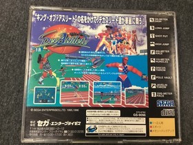 Decathlete Sega Saturn Japan import NICE DISC Great Shape US Seller 2 player fun