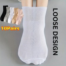 2026 10 Pairs Bamboo Diabetic Ankle Socks With Seamless Toe USA