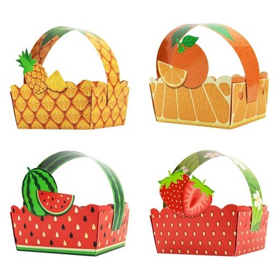 10Pcs Sweet Strawberry Candy Box Gift Box Birthday Party Supplies Party Decor