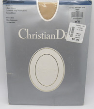 VTG CHRISTIAN DIOR 4533 DIORISSIMO DUNE ULTRA SHEER CONT. TOP PANTYHOSE SIZE 1