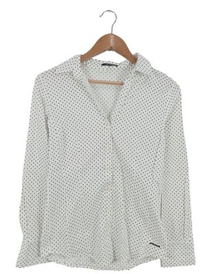 MORE & MORE Langarmhemd Damen Hemd Gr. DE 36 weiß Casual-Look