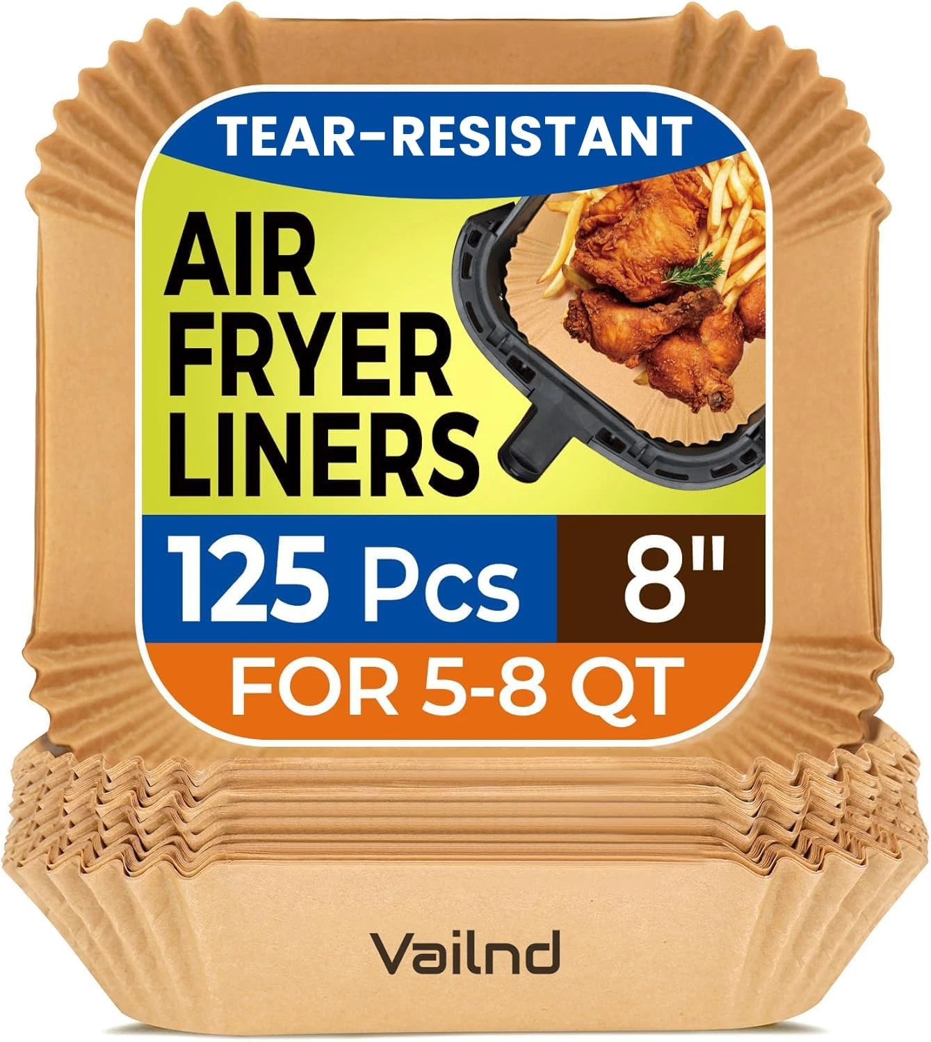 Air Fryer Paper Liners, 125Pcs Parchment Paper, Air Fryer Liners Disposable for
Opens in a new windo