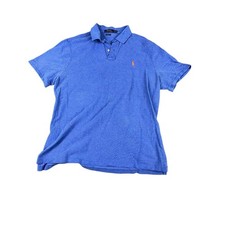 Polo Ralph Lauren Men's Polo Shirt XL Blue Classic Fit Short Sleeve Cotton 