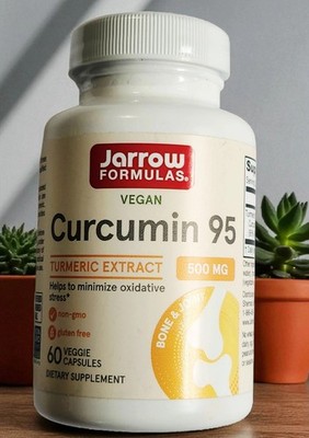 Jarrow Formulas 500mg CURCUMIN 95 Turmeric Extract  60 caps SEALED EXP 12/2026