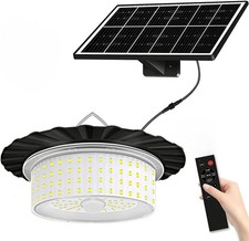 Solar Pendant Light with Remoter, Solar Shed Lights Indoor with Moving Sensor