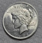 1922 P Peace Silver Dollar. Estimated Uncirculated 63. Die Crack. Video A0290