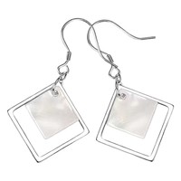 1 Paar Geometrische Dangle -Ohrringe Personalisierte Ohrringe Einfache Ohrringe