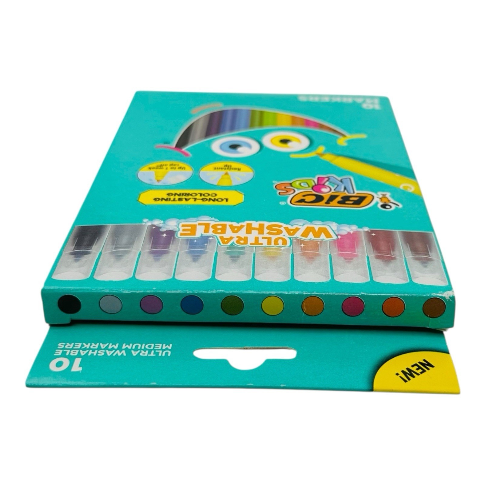 10 Markers BIC Kids Ultra Washable Medium Markers Assorted Colors