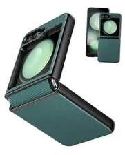  for Samsung Galaxy Z Flip 5 Case with Hinge Protection, Slim Fit Green