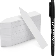 100 Pcs 4 Inch Plastic Plant Garden Labels Pot Marker Nursery Garden Stake Tags