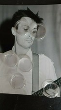 Cabaret Voltaire - Stephen Mallinder - 1 Original s/w Live Foto - 10 x 15