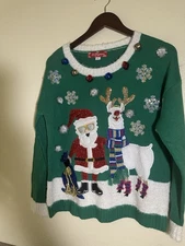 33 Degrees Ugly Sweater Christmas Size Small (oversized)