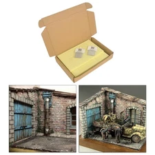 Crafts DIY Building 3D Puzzles Model Kits Wood Ruins Corner House 1:35 Scale