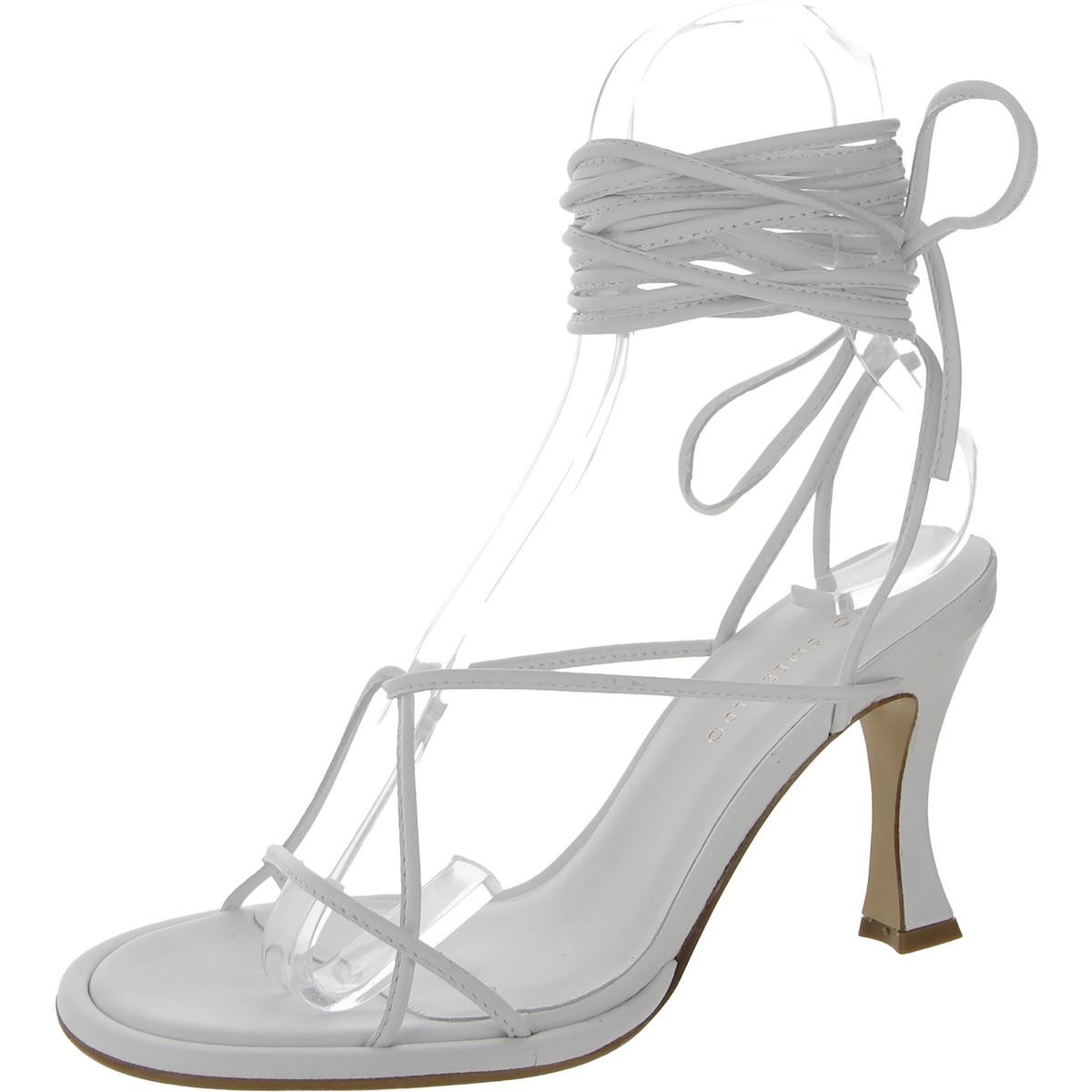 Женские туфли Ilio Smeraldo Ilenia 02 с ремешком на щиколотке, белые, на каблуке 37 см, средний (B,M) BHFO 8698